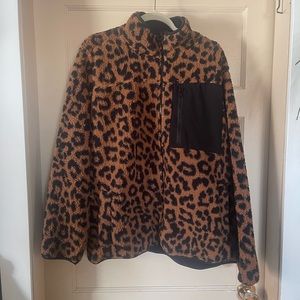 Joe Fresh Sherpa leopard jacket